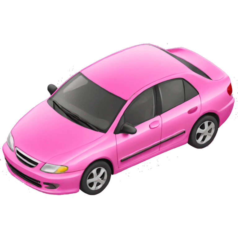 pink car  emoji