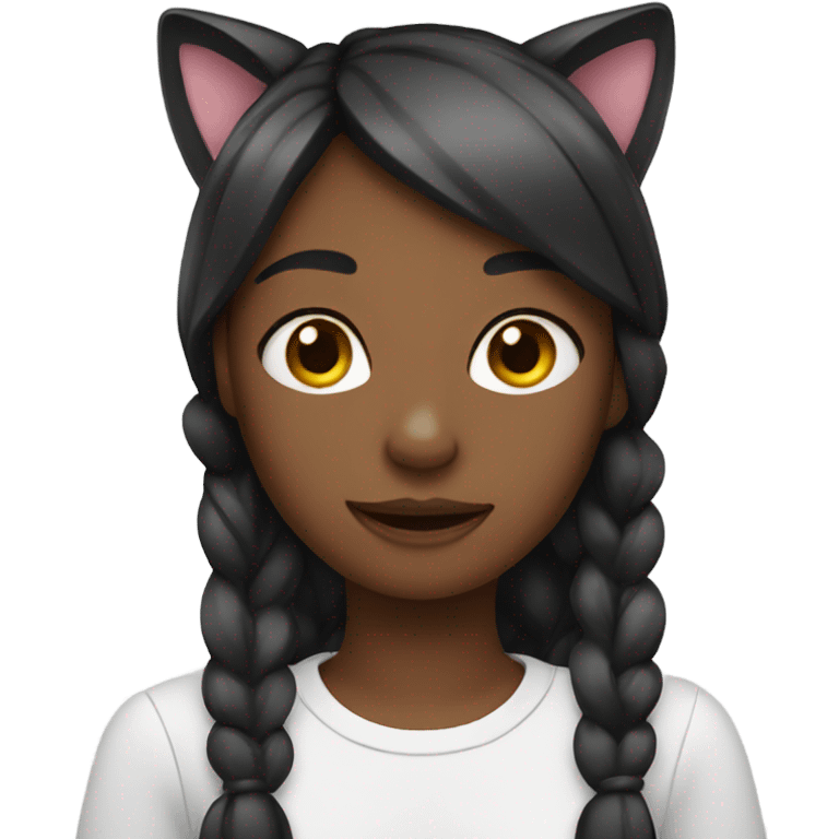 girl with cat ears emoji