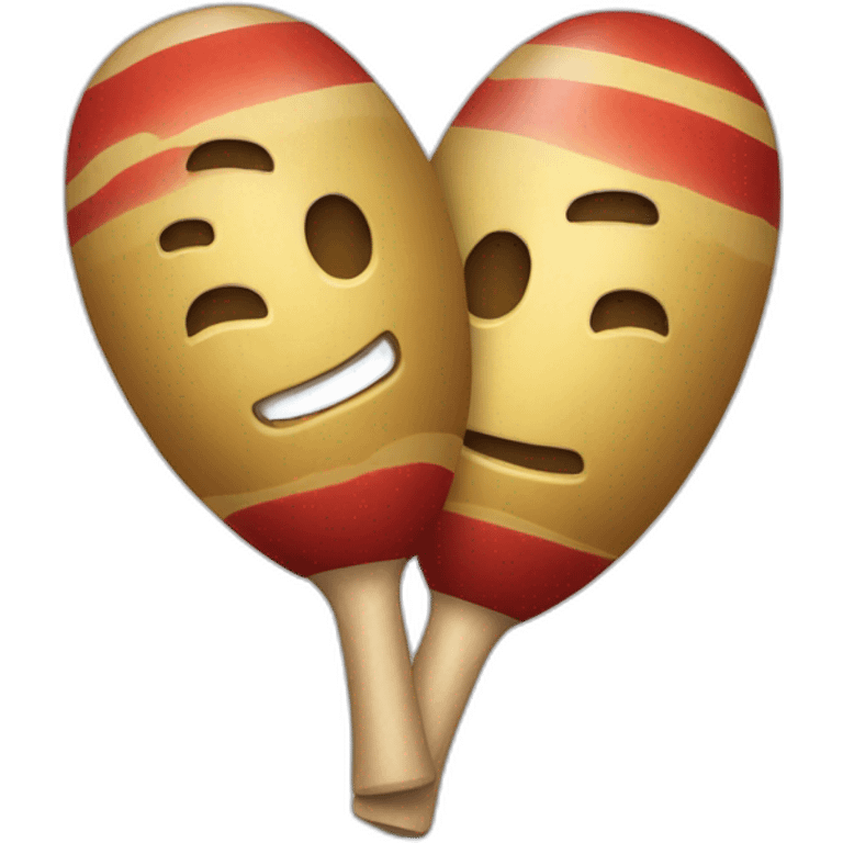 Chat avec des maracas emoji