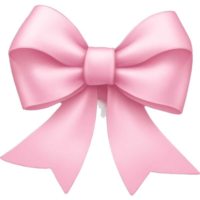 light pink ribbon bow emoji