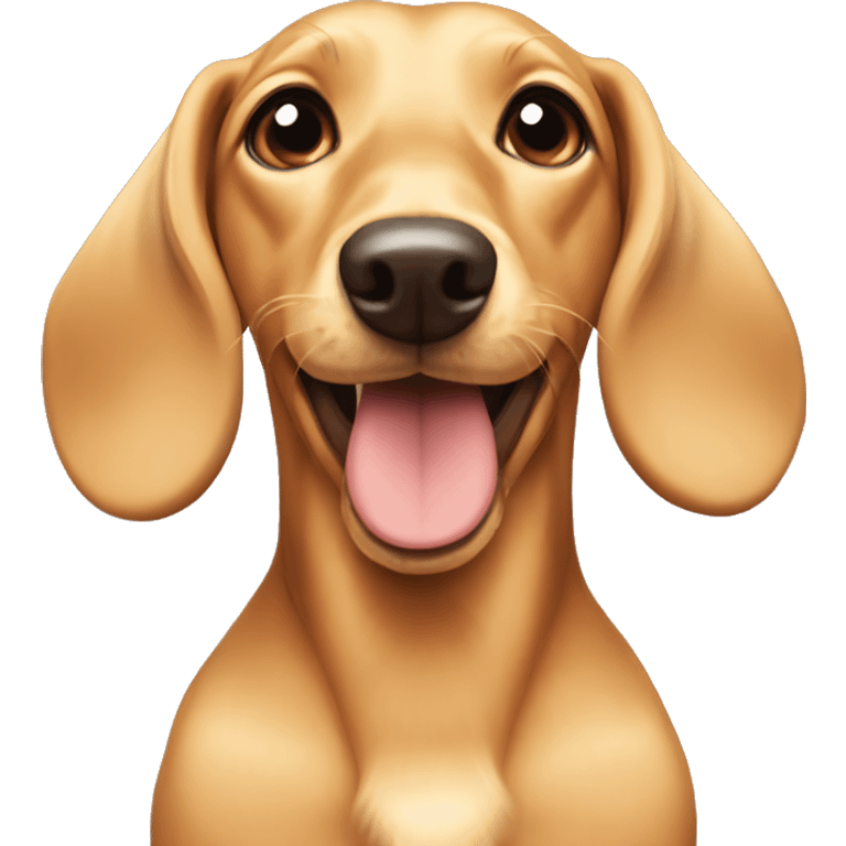 Blond doxie cute emoji