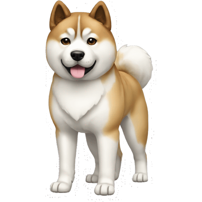 Akita Dog Breed Full Body emoji