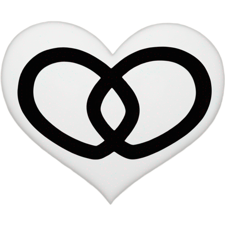 Infinity symbol inside of a heart  emoji