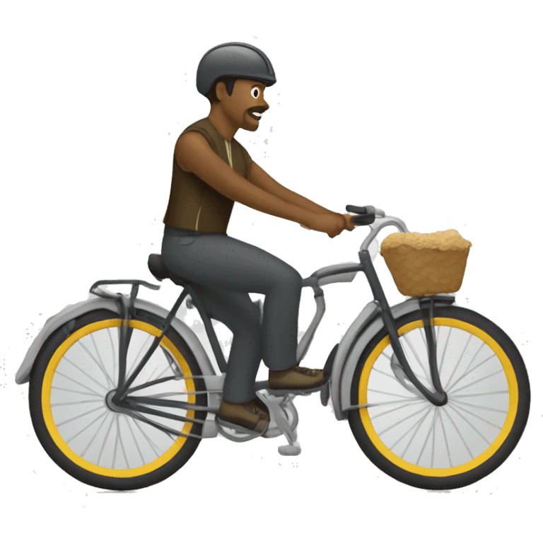 Alpha conde sur vélo emoji