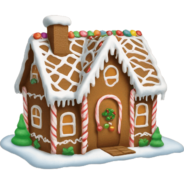 Gingerbread house emoji