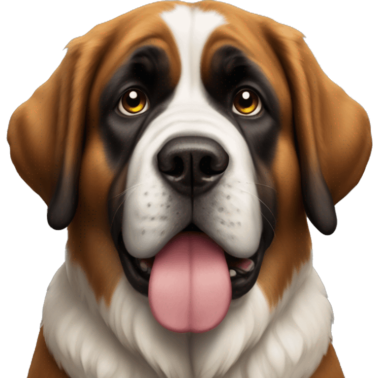 saint bernard with a bow emoji