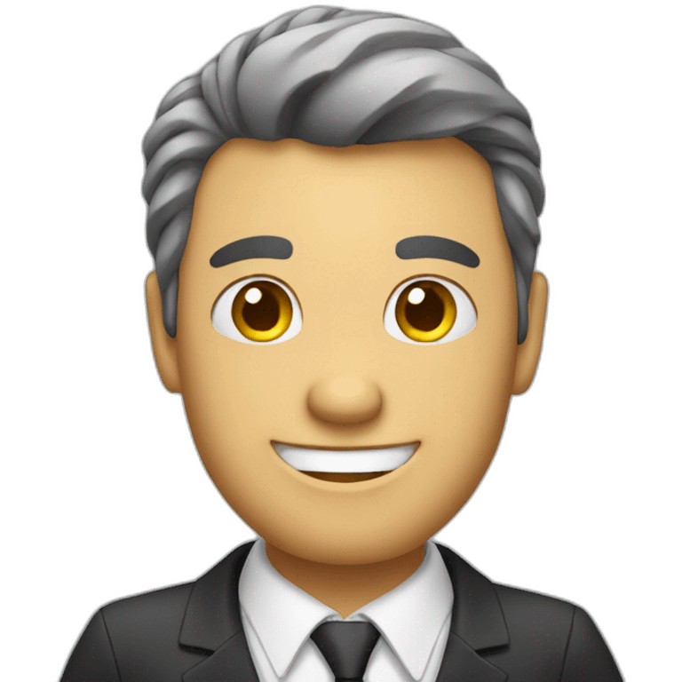 man in suit with thumb up  emoji