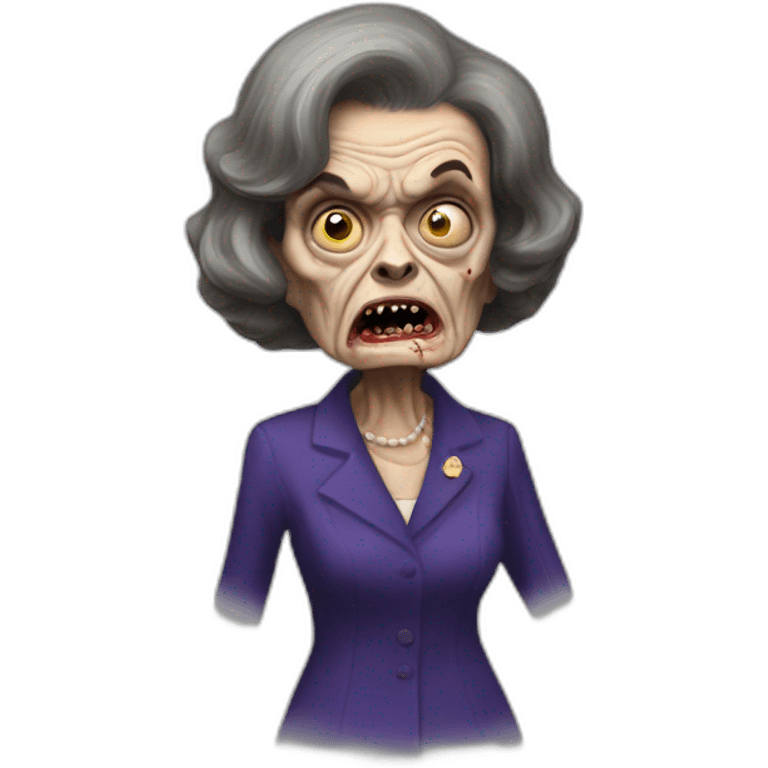 dianne feinstein zombie oh no! emoji