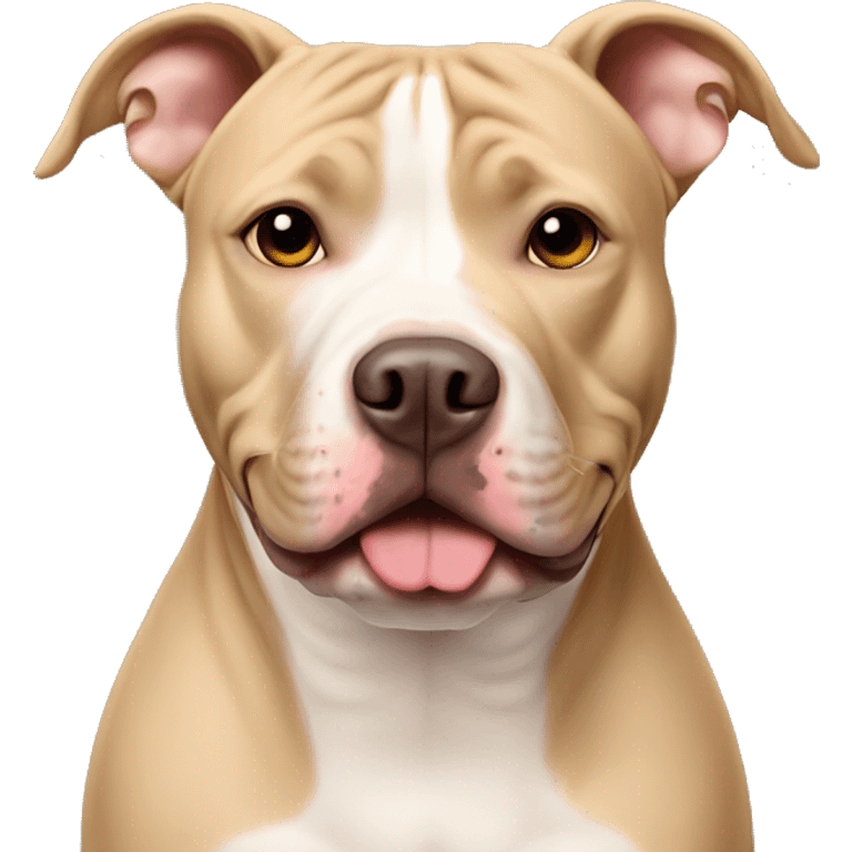 Beige American pit bull emoji