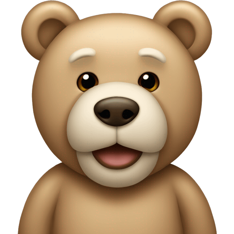 beige teddy bear emoji