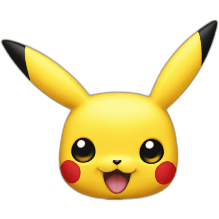 pikachu head on a fork emoji