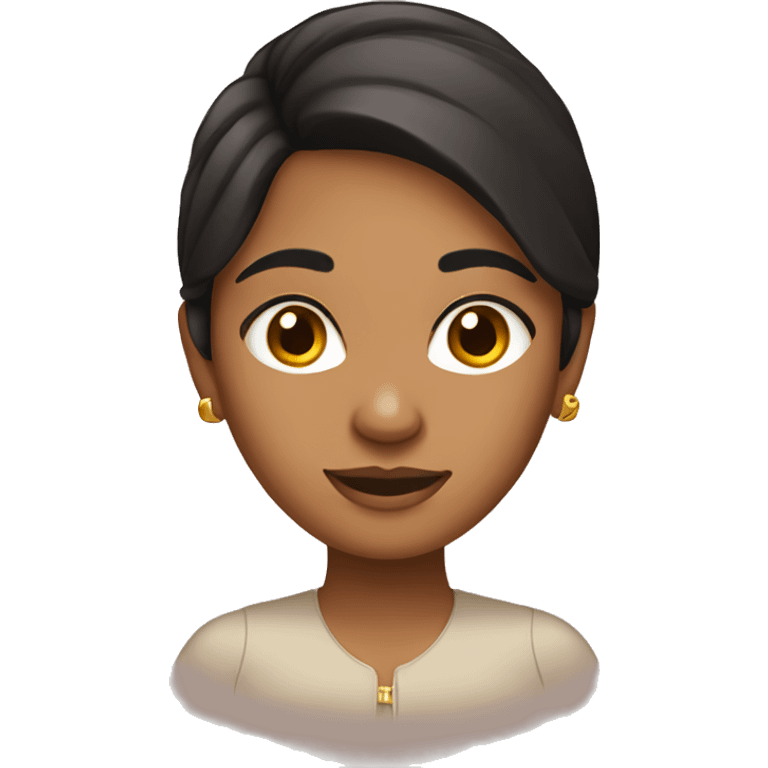 bengali girl with dark brown hair  emoji