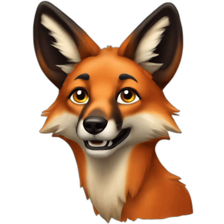 Maned wolf  emoji