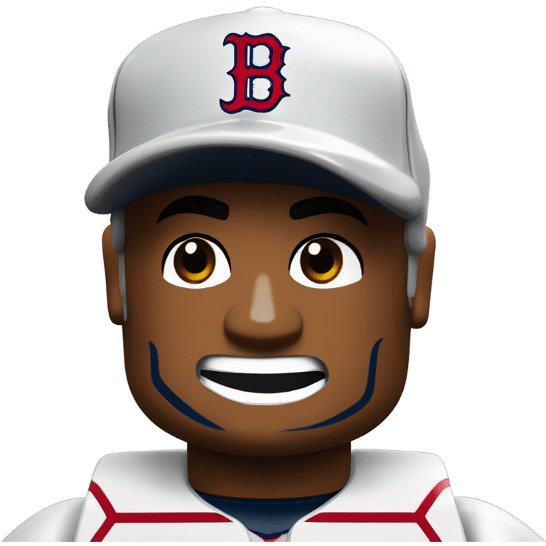 Lego Boston Red Sox baseball player emoji