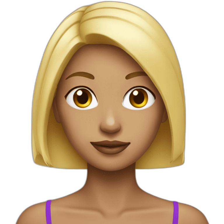 Girl bikini blonde emoji