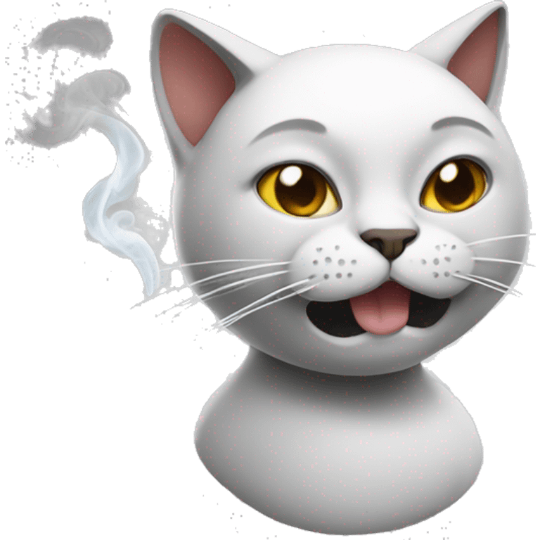 Smoking cat emoji