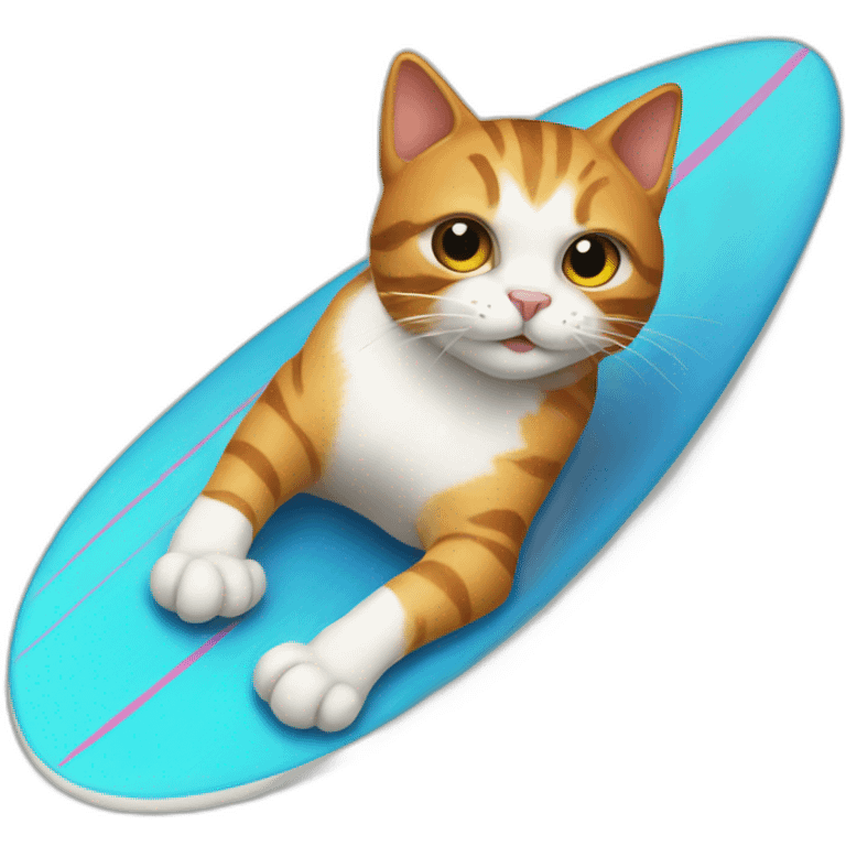 cat on a surfboard emoji