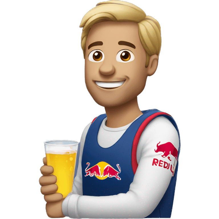 The man who drinks redbull emoji