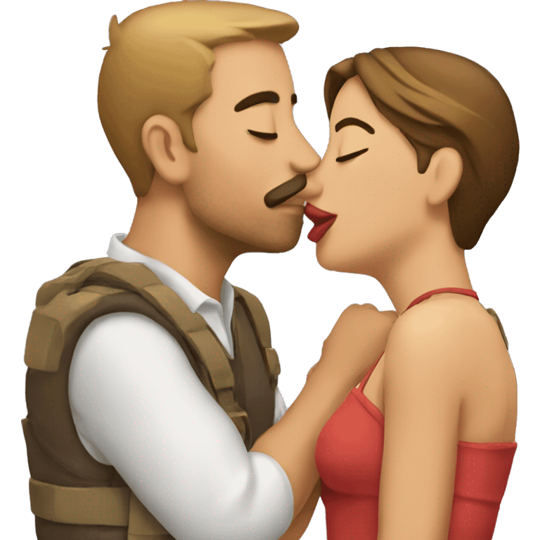 Beso de tres emoji