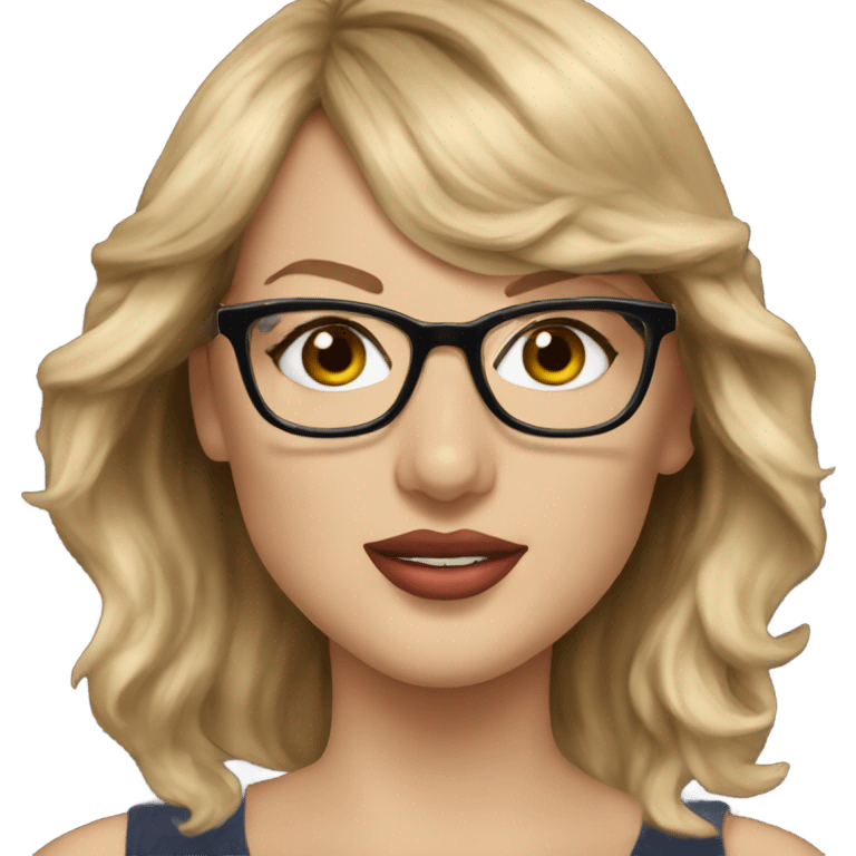 Realistic Taylor Swift glasses  emoji