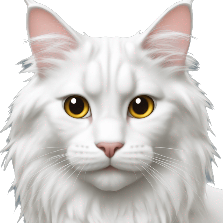 white maine coon emoji