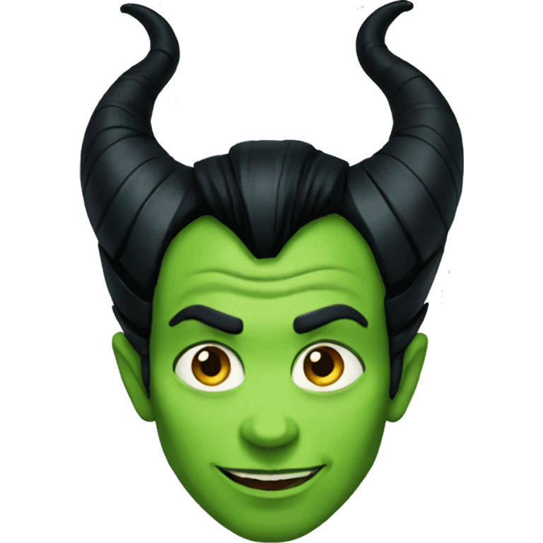 green maleficent emoji