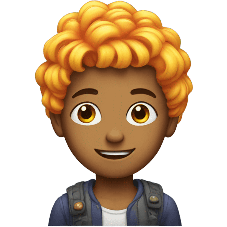 boy with wig on emoji