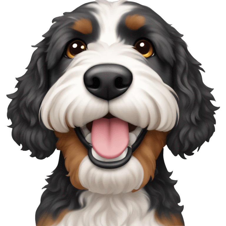 bernedoodle dog emoji