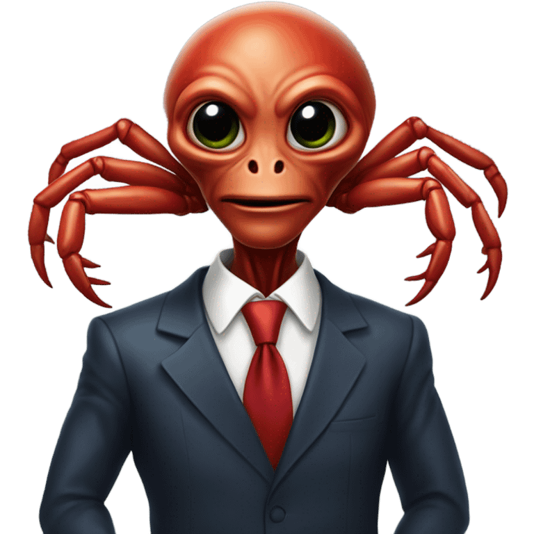 alien red human man crab president emoji