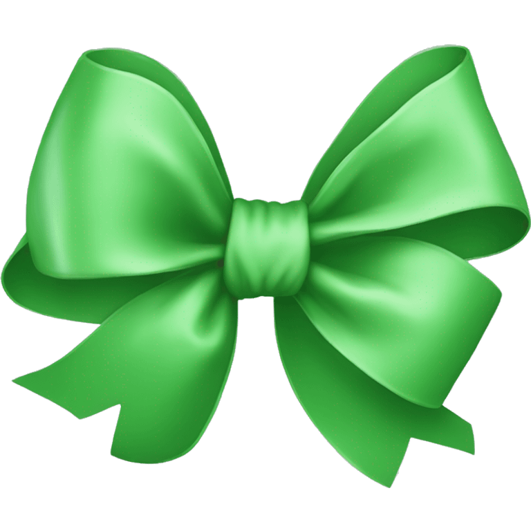 Green bow emoji