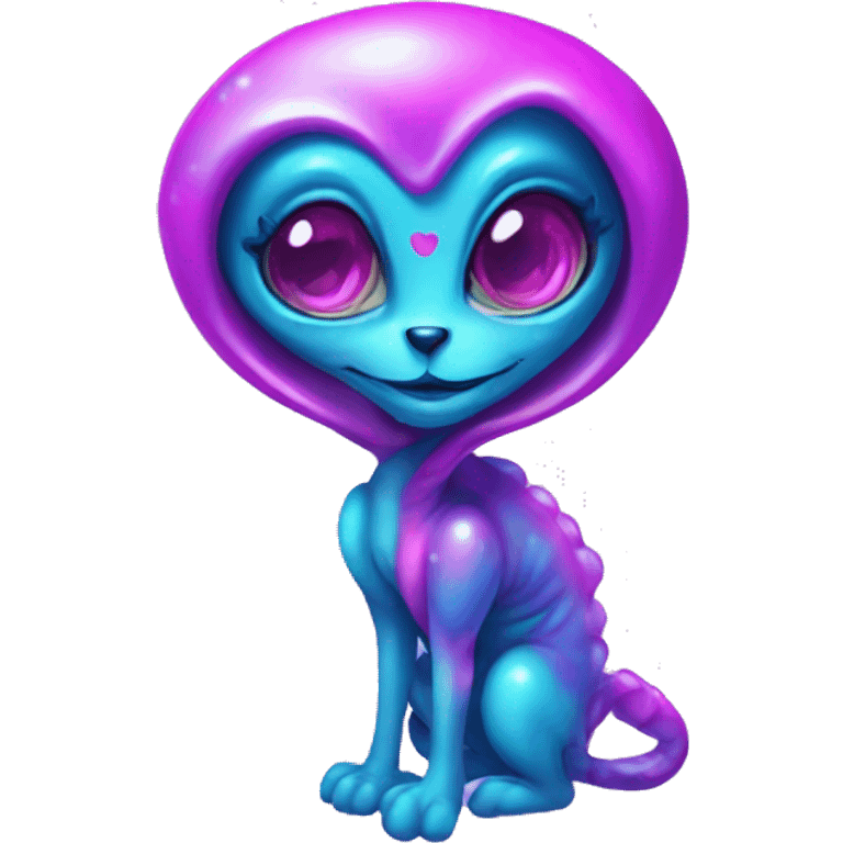 lisa frank alien emoji