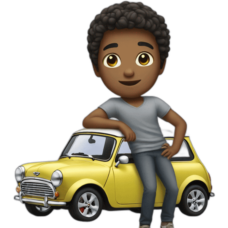 Gay boy with mini cooper emoji