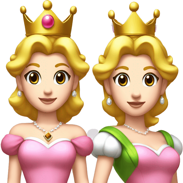 princess peach has crown on head in super mario bros emoji