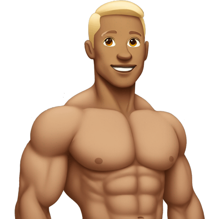 bodybuilder light skin colour  emoji