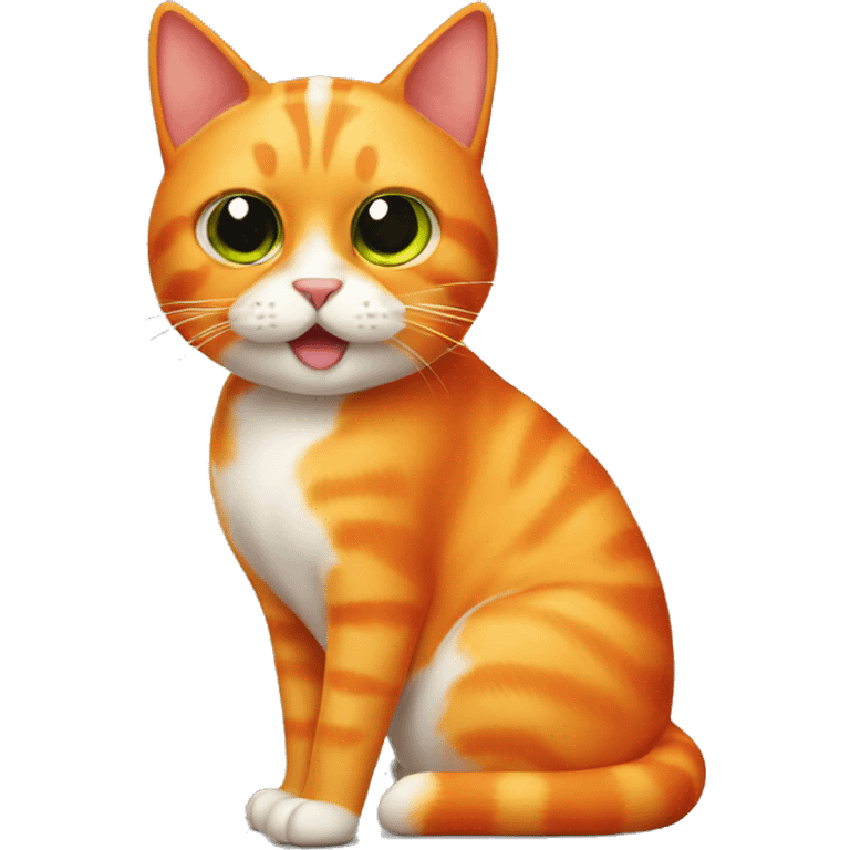 orange cat that is half shrimp emoji