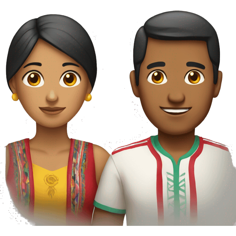 a peruvian couple emoji