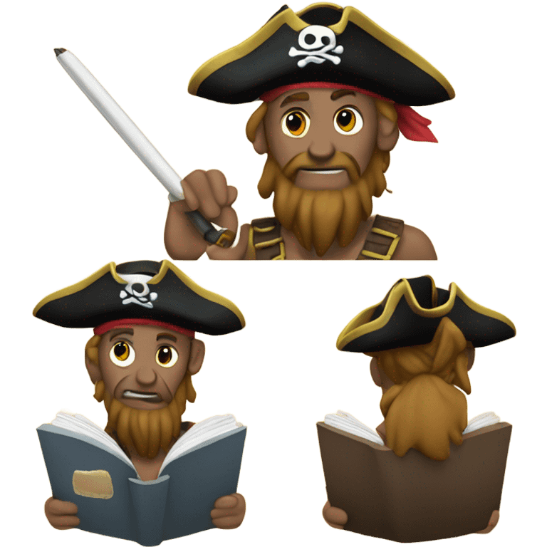 Yarr pirate writing emoji