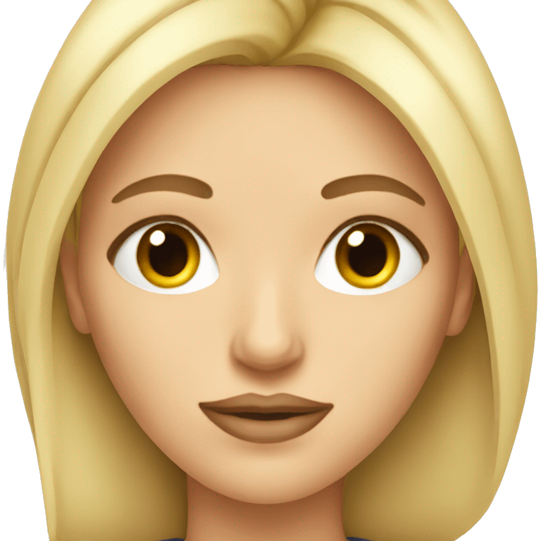 Woman blonde taking a botox injection  emoji