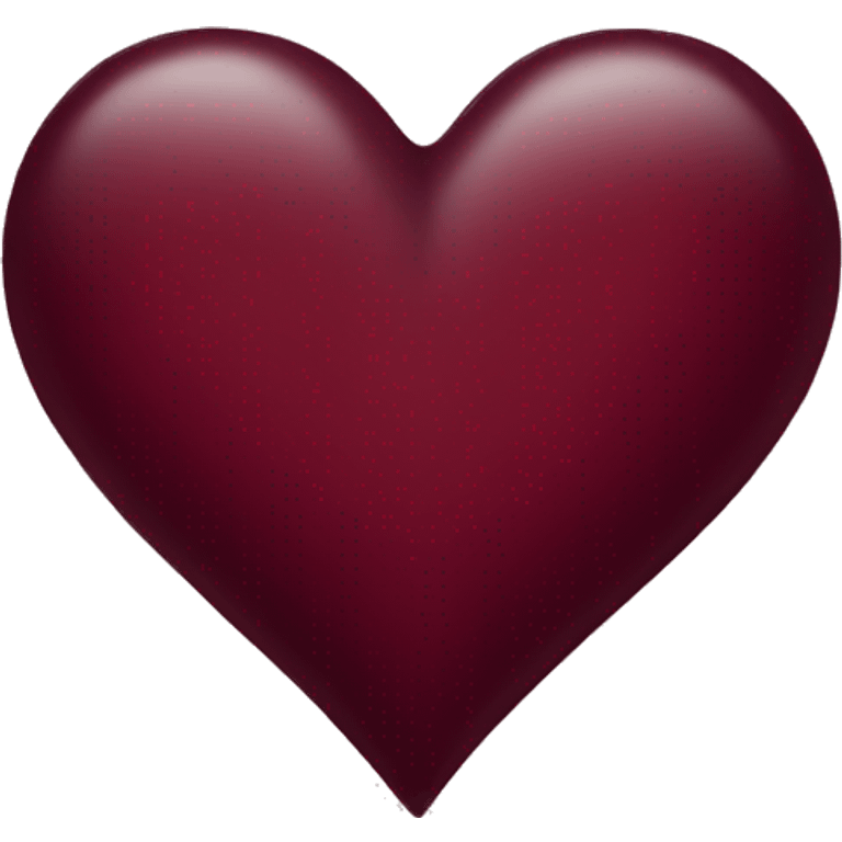 burgundy heart emoji