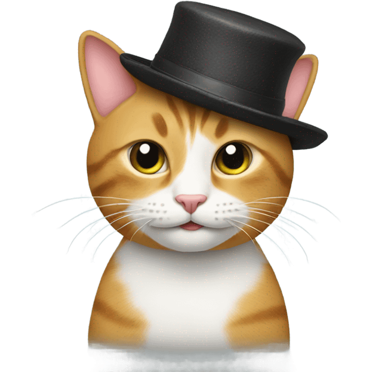 Cat in a hat emoji