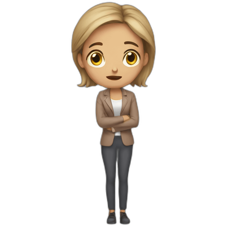 Desperated young teacher emoji