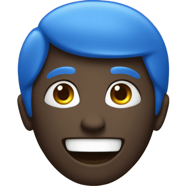 blue smily person emoji