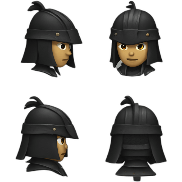 dark samurai emoji