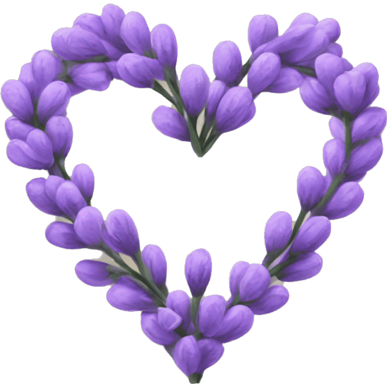 Lavender heart emoji