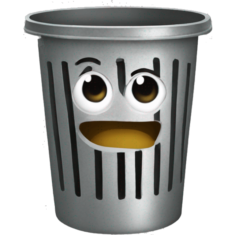 Person in a trash can  emoji