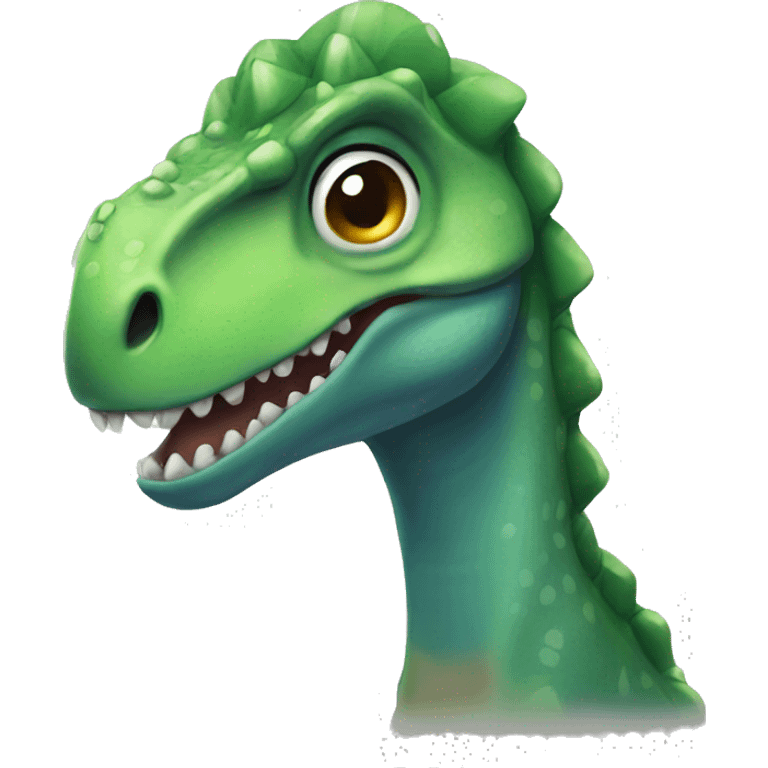 Dinosaur wearing a head bow  emoji