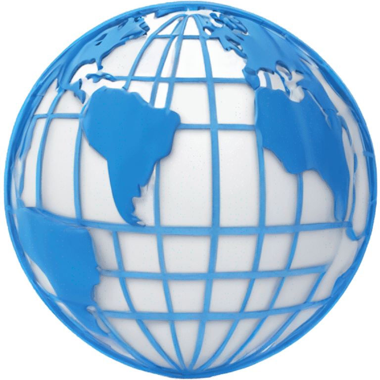 globe with blue meridians emoji