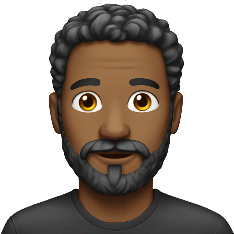 Realistic man with facial hair emoji