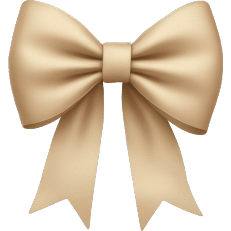 Beige bow emoji