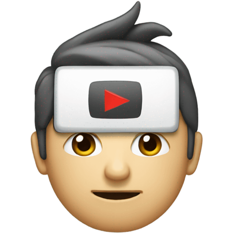 The YouTube logo emoji